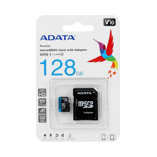 کارت حافظه microSDXC ای دیتا ظرفیت 128 مدل V10
